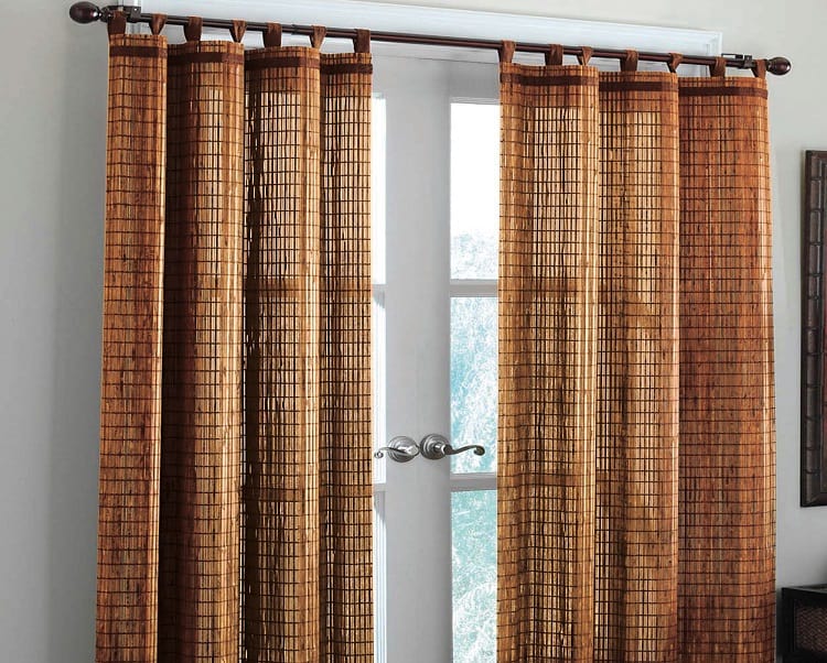 Bamboo Table-Top Panel Curtains