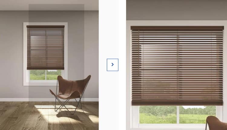 Levolor Trim and Go Cordless Faux Wood Blinds