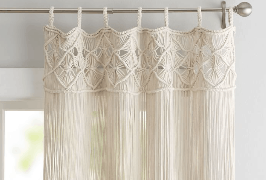 Macrame Decorative Window Panel