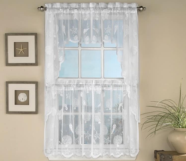 Marine Life Knitted Lace Curtains