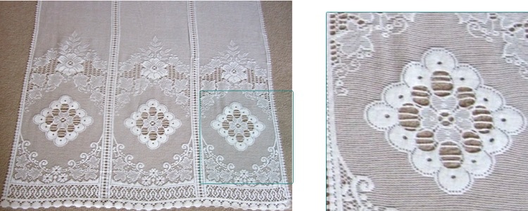 Victoria Vintage Heritage Design Lace Curtain Panels