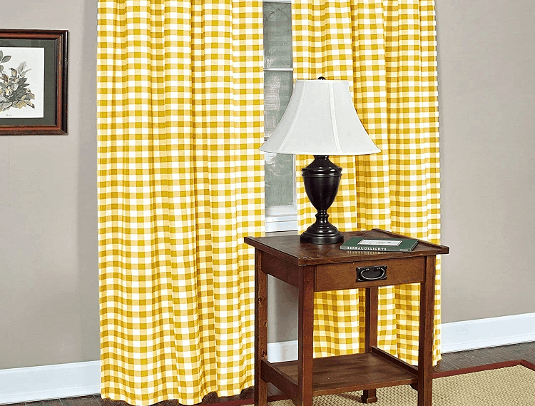 Buffalo Check Light Filtering Curtains