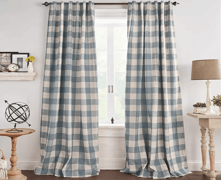 Grainger Buffalo Check Blackout Curtains