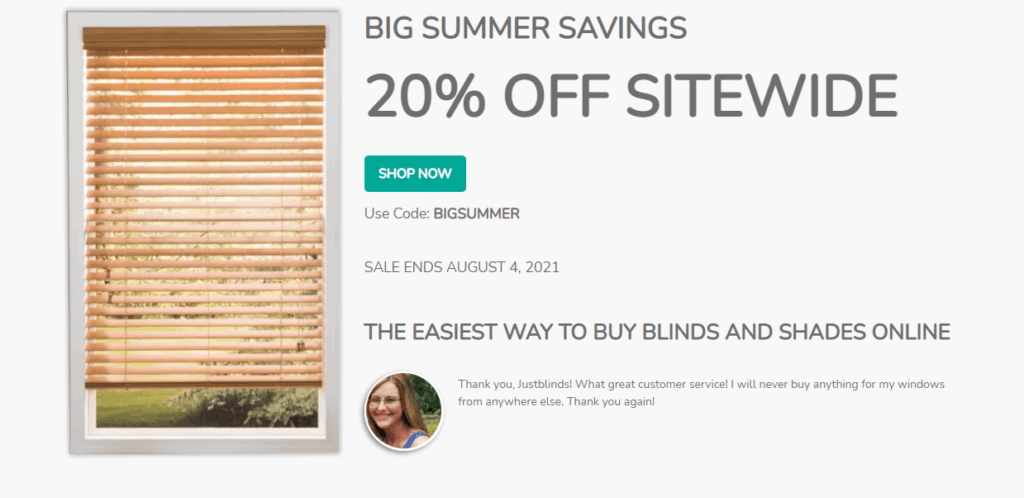 Just Blinds Website