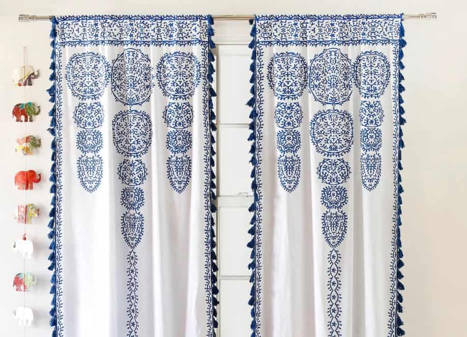 Blue Mandala Curtains