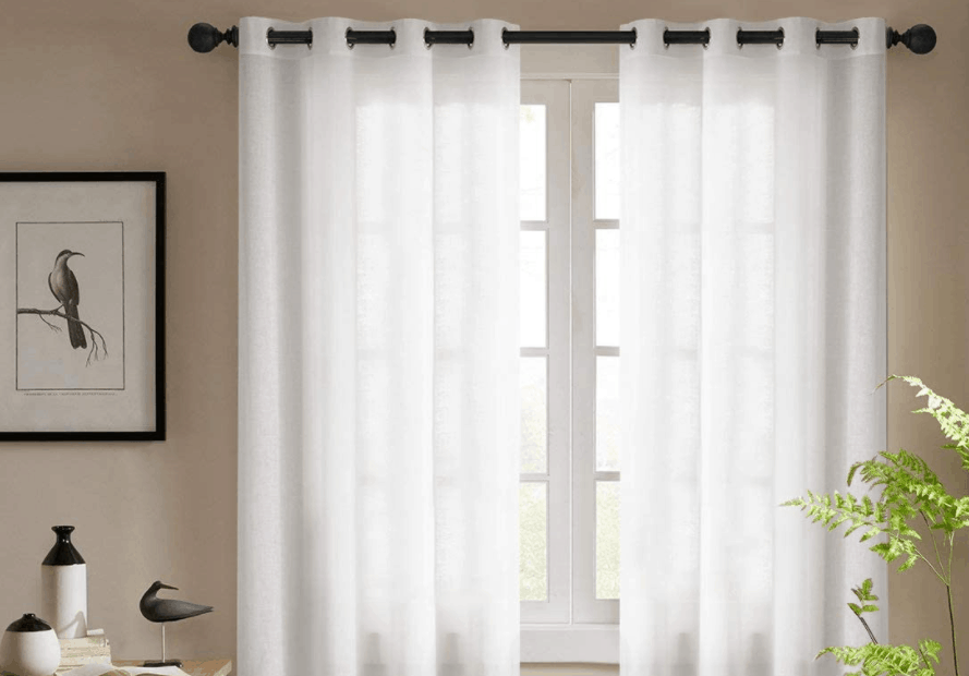 Jinchang White Sheer Curtains