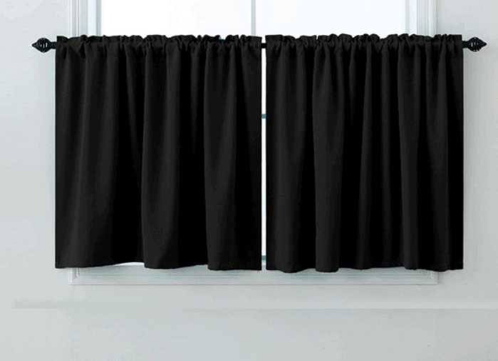 Short Black Curtains