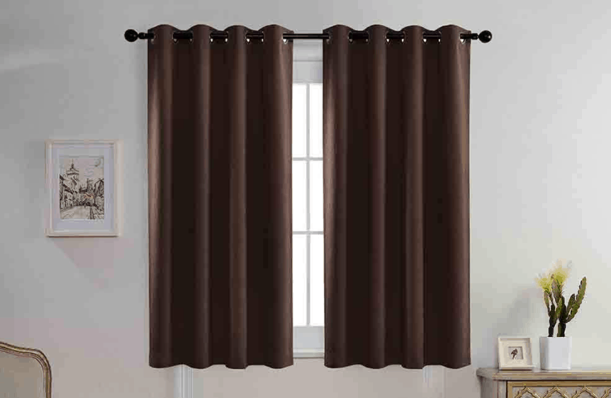 Textured Black Curtains