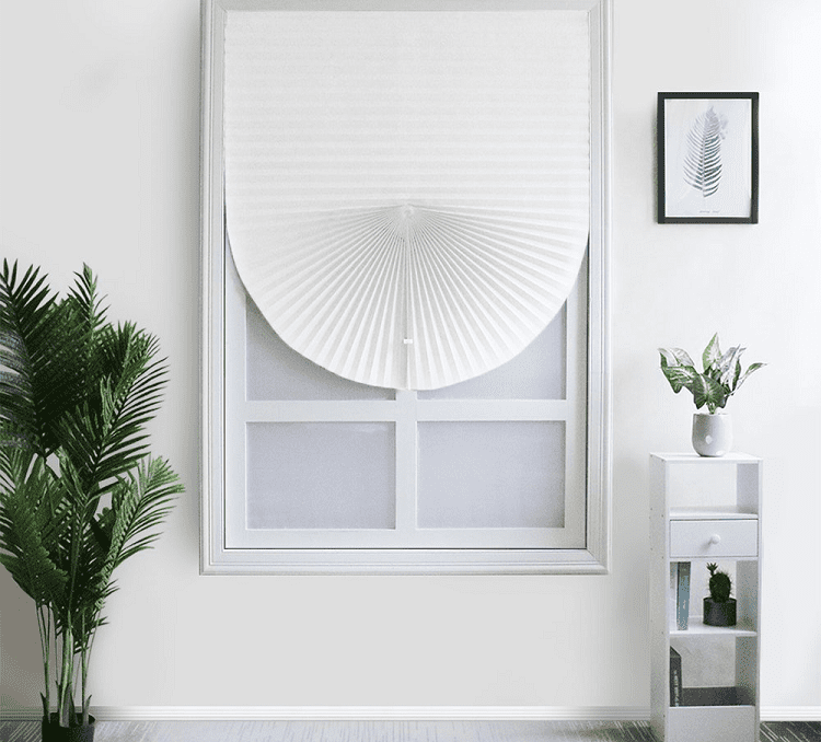 Vertical Pleated Blinds Fabric Shade